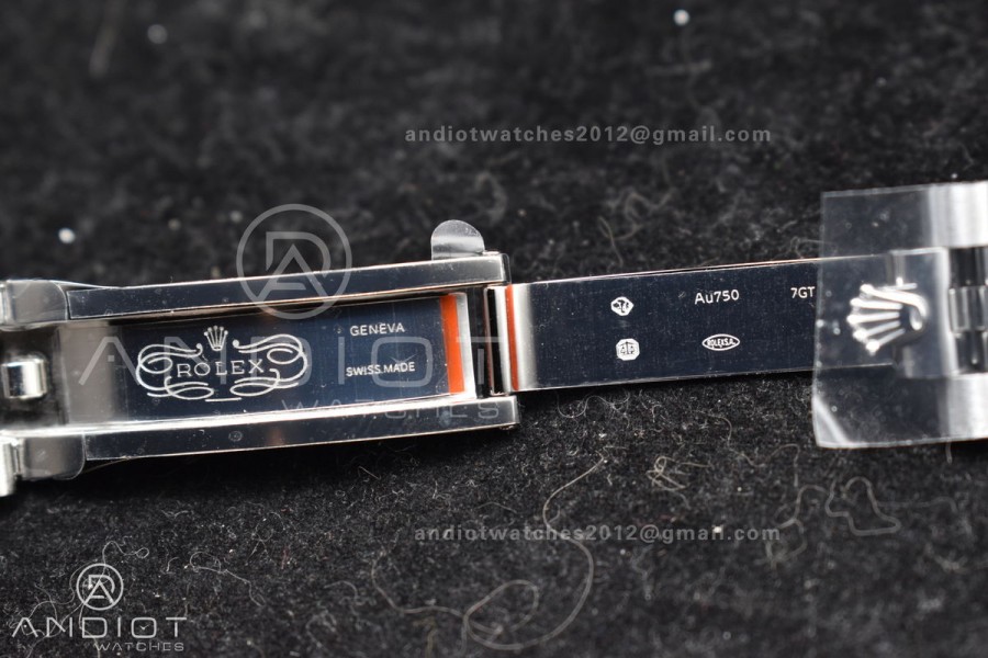 DayDate 40 SS JDF 904L Steel Green Arabic Dial on President Bracelet VR3255 V3 (Gain Weight)