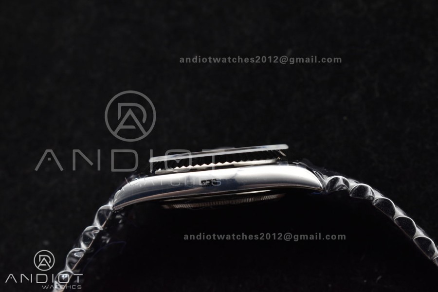 DayDate 40 SS JDF 904L Steel Green Arabic Dial on President Bracelet VR3255 V3 (Gain Weight)