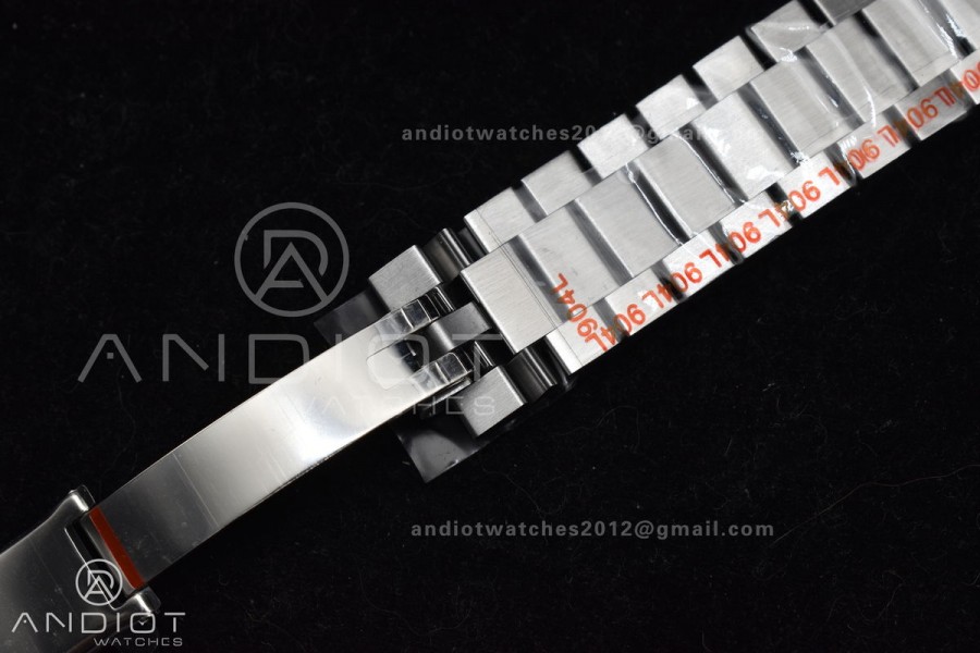 DayDate 40 SS QF Best Edition 904L Steel Blue/Black Dial on President Bracelet A2836 V4 (Gain Weight)