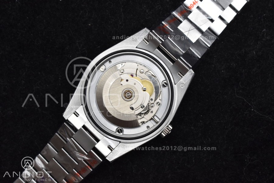 DayDate 40 SS QF Best Edition 904L Steel Blue/Black Dial on President Bracelet A2836 V4 (Gain Weight)
