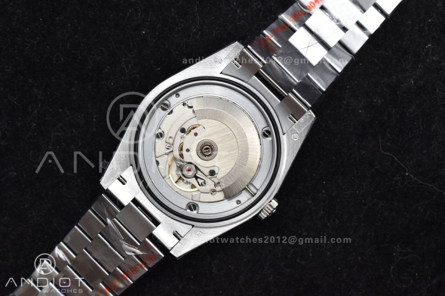 DayDate 40 SS QF Best Edition 904L Steel Blue/Black Dial on President Bracelet A2836 V4 (Gain Weight)