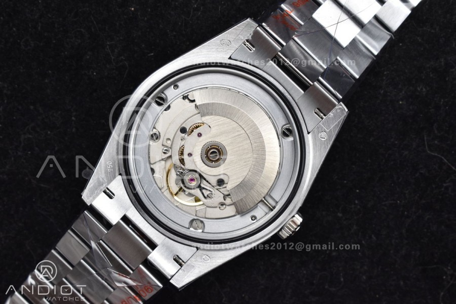 DayDate 40 SS QF Best Edition 904L Steel Blue/Black Dial on President Bracelet A2836 V4 (Gain Weight)
