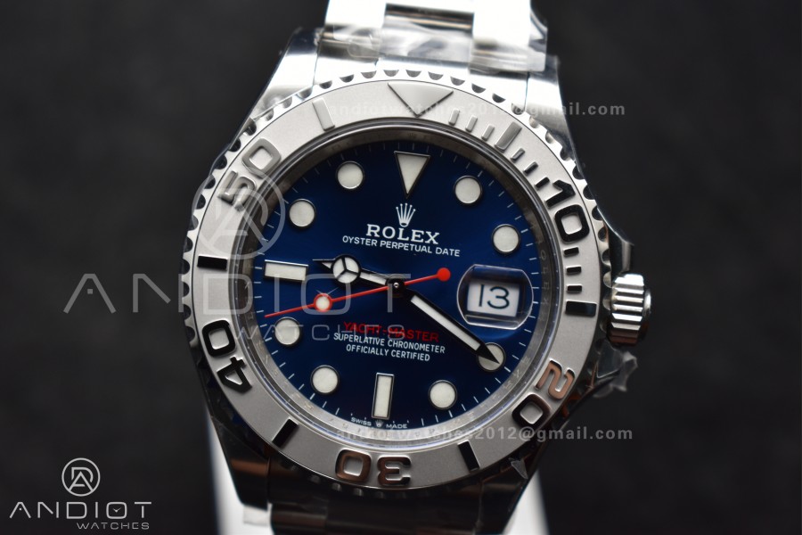 Yacht-Master 126622 Clean 1:1 Best Edition 904L Steel Blue Dial on SS Bracelet VR3235