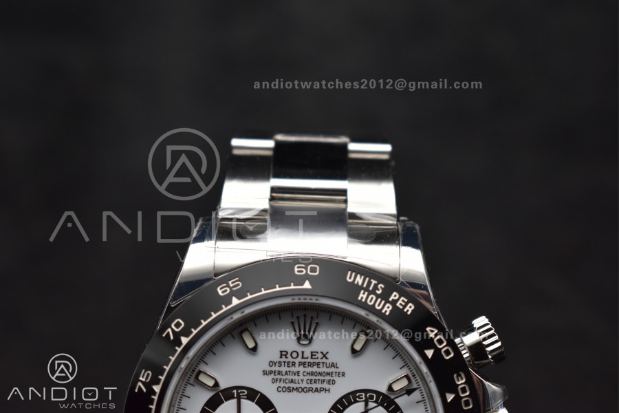 Daytona 116500 SB/VSF 1:1 Best Edition 904L Steel White Dial on SS Bracelet DD4130