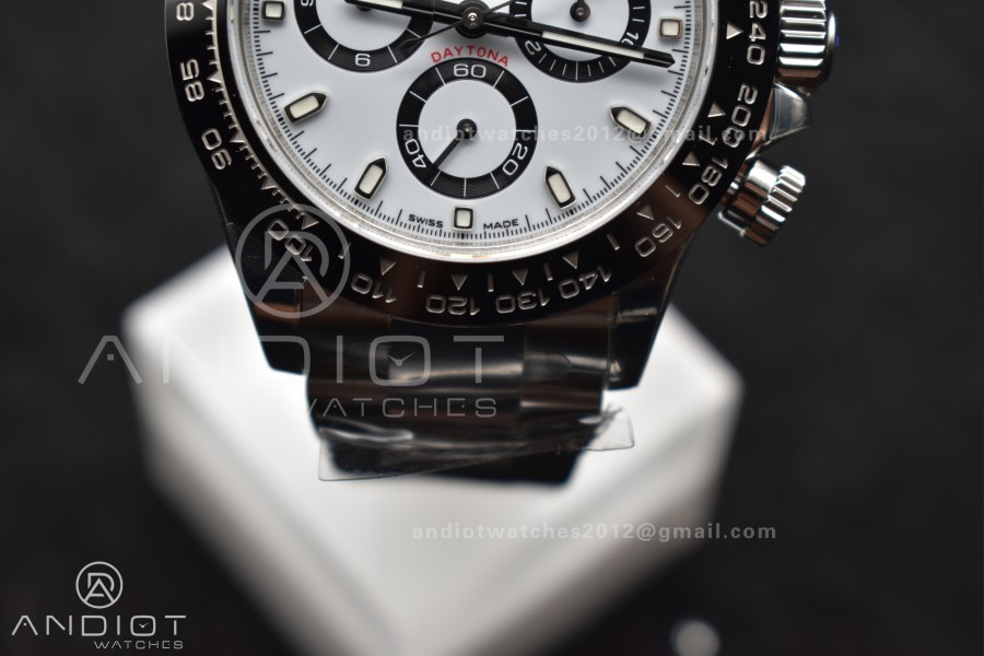 Daytona 116500 SB/VSF 1:1 Best Edition 904L Steel White Dial on SS Bracelet DD4130