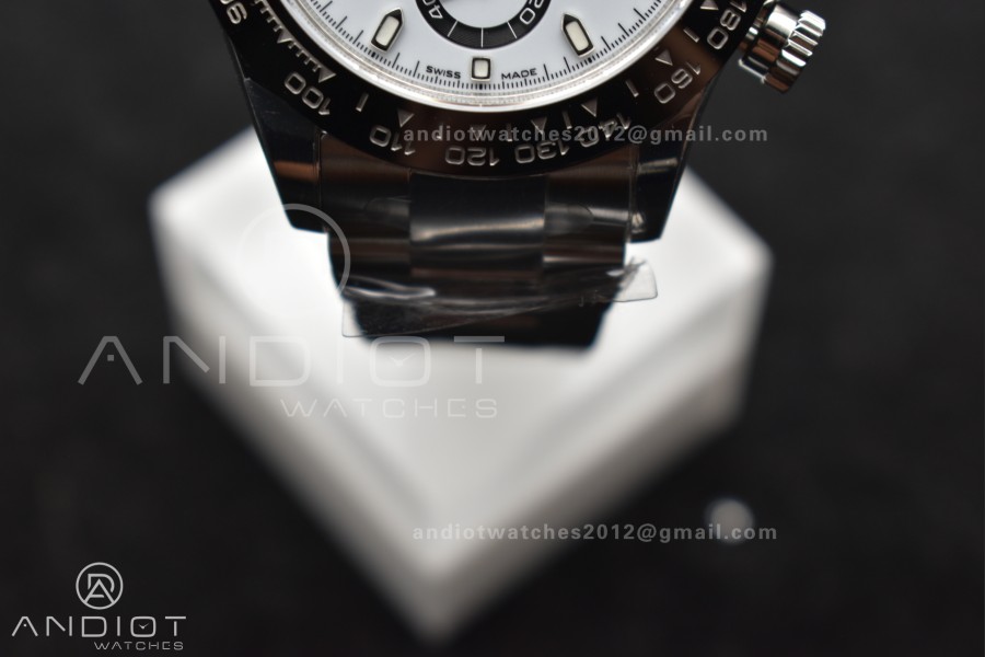 Daytona 116500 SB/VSF 1:1 Best Edition 904L Steel White Dial on SS Bracelet DD4130