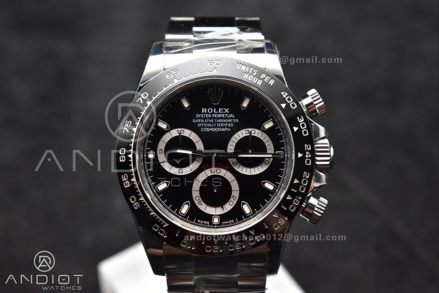Daytona 116500 SB/VSF 1:1 Best Edition 904L Steel Black Dial on SS Bracelet DD4130
