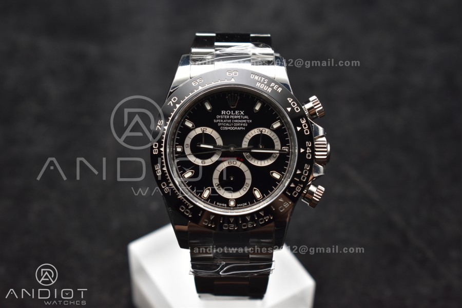Daytona 116500 SB/VSF 1:1 Best Edition 904L Steel Black Dial on SS Bracelet DD4130