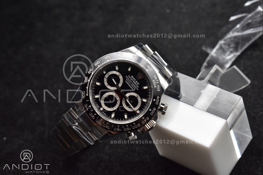 Daytona 116500 SB/VSF 1:1 Best Edition 904L Steel Black Dial on SS Bracelet DD4130