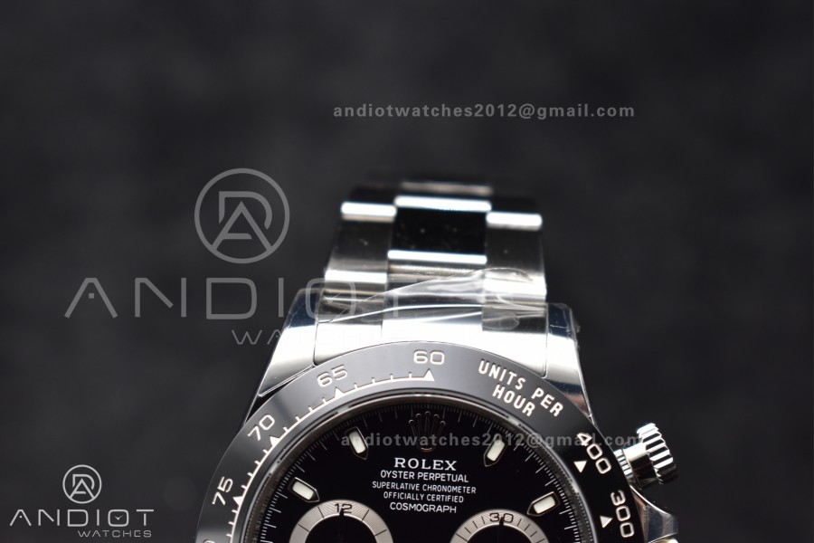 Daytona 116500 SB/VSF 1:1 Best Edition 904L Steel Black Dial on SS Bracelet DD4130
