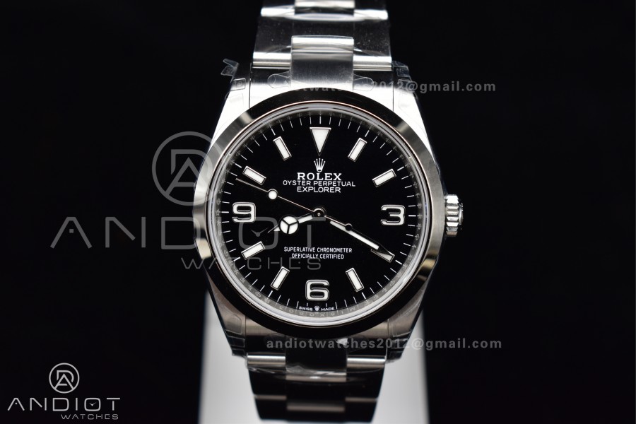 Explorer 124270 36mm 904L Steel VSF 1:1 Best Edition Black Dial on SS Bracelet DD3230