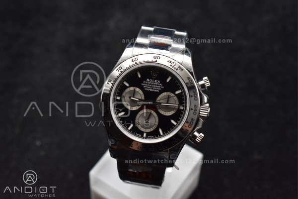 Daytona 126509 QF 1:1 Best Edition Black/Silver Di...