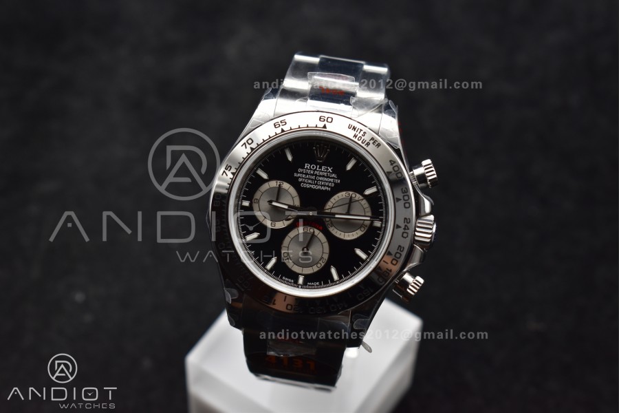 Daytona 126509 QF 1:1 Best Edition Black/Silver Dial on SS Bracelet SH4131 V5
