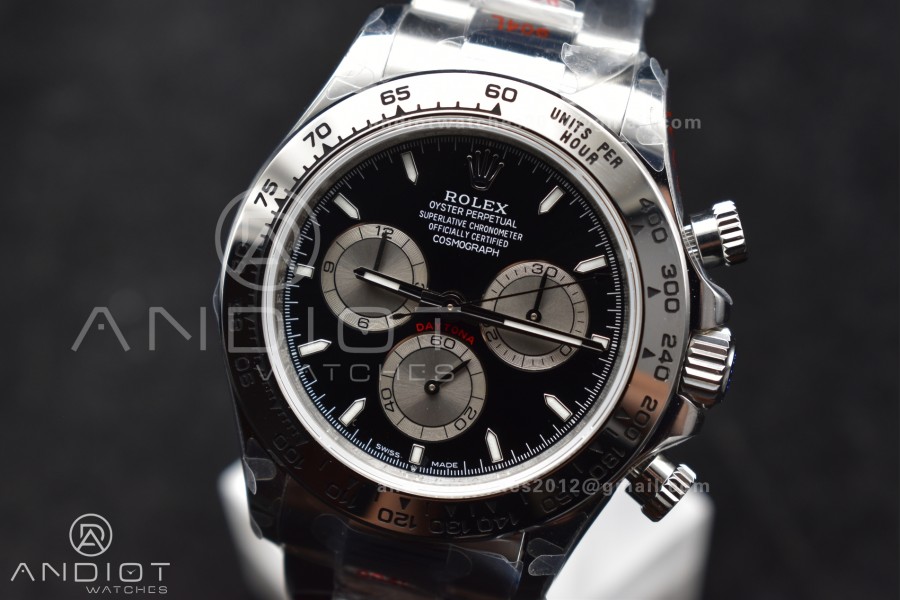Daytona 126509 QF 1:1 Best Edition Black/Silver Dial on SS Bracelet SH4131 V5
