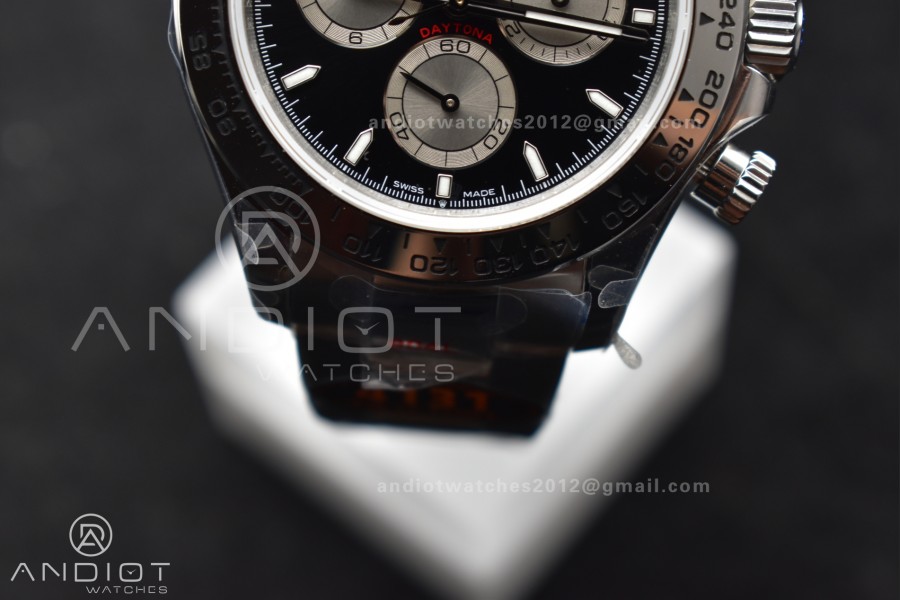 Daytona 126509 QF 1:1 Best Edition Black/Silver Dial on SS Bracelet SH4131 V5