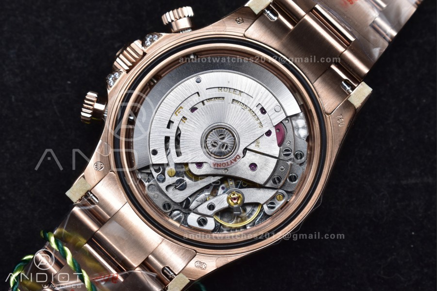 Daytona 116595RBOW Rainbow ZF 1:1 Best Edition Black Diamonds Dial on RG Bracelet SH4130