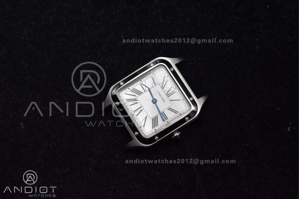 Santos Dumont 27.5mm SS AF 1:1 Best Edition Silver...