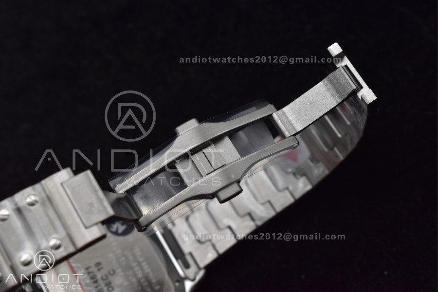 Santos de Cartier 35mm SS AF 1:1 Best Edition Brown Dial on SS Smart Links Bracelet MIYOTA 9015