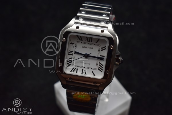 Santos de Cartier 35mm SS AF 1:1 Best Edition Whit...