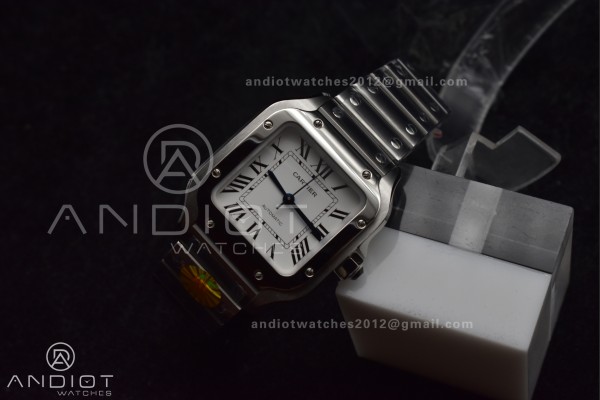 Santos de Cartier 35mm SS AF 1:1 Best Edition Whit...
