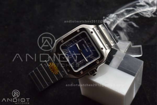 Santos de Cartier 35mm SS AF 1:1 Best Edition Blue...