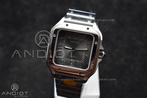 Santos de Cartier 40mm SS AF 1:1 Best Edition Gray...
