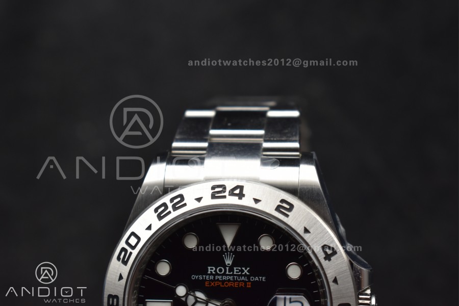 Explorer II 42mm 226570 904L SS Clean 1:1 Best Edition Black Dial on Bracelet DD3285 