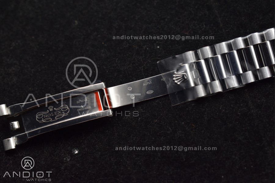 DayDate 40 SS GMF 904L Steel Black Crystal Dial on President Bracelet A2836 V3 (Gain Weight)