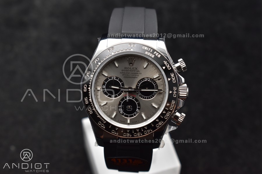 Daytona 126519 QF 1:1 Best Edition Gray/Black Dial on Oysterflex Strap SH4131 V6 (Weighted)