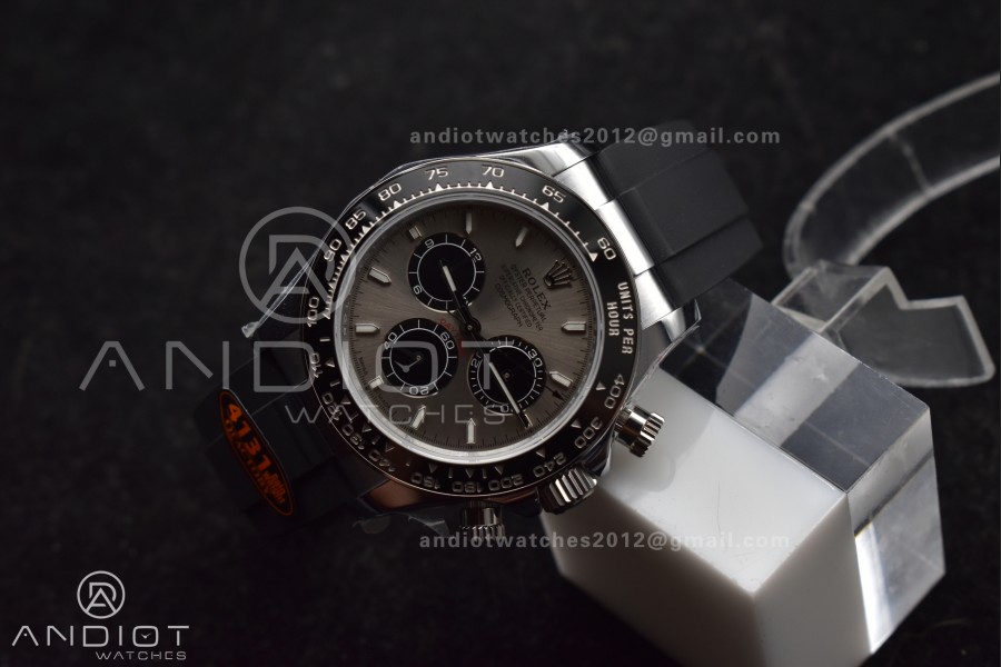 Daytona 126519 QF 1:1 Best Edition Gray/Black Dial on Oysterflex Strap SH4131 V6 (Weighted)