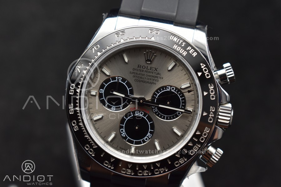 Daytona 126519 QF 1:1 Best Edition Gray/Black Dial on Oysterflex Strap SH4131 V6 (Weighted)