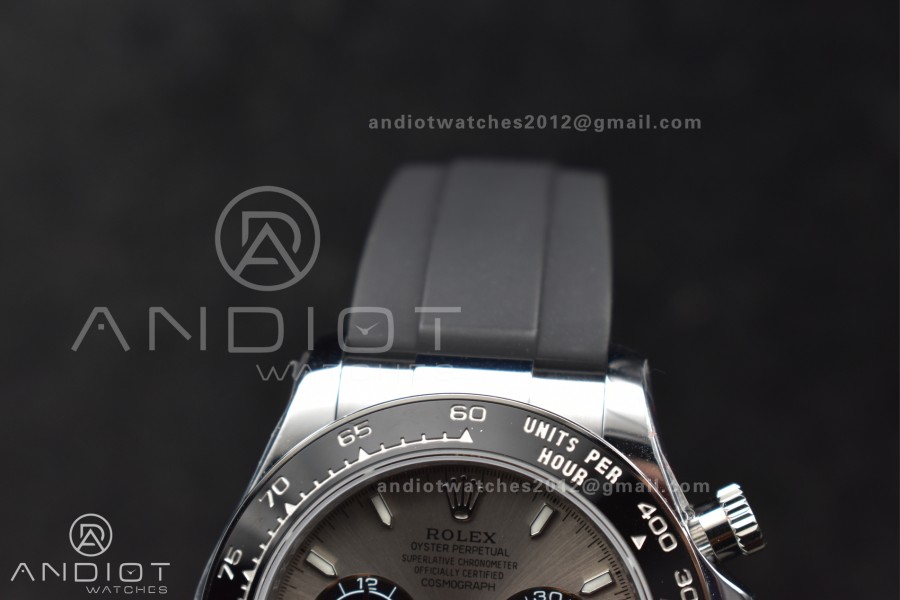 Daytona 126519 QF 1:1 Best Edition Gray/Black Dial on Oysterflex Strap SH4131 V6 (Weighted)