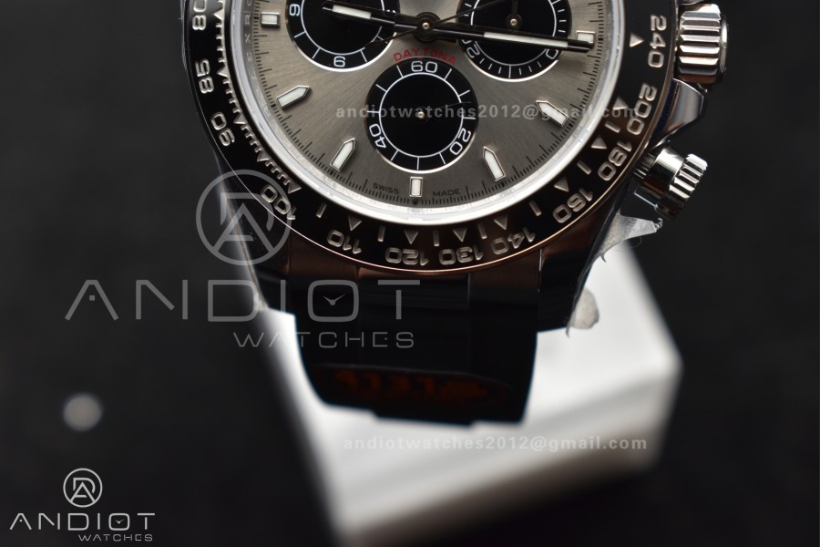 Daytona 126519 QF 1:1 Best Edition Gray/Black Dial on Oysterflex Strap SH4131 V6 (Weighted)