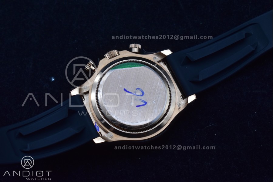 Daytona 126515 QF 1:1 Best Edition Black/RG Diamonds Dial on Oysterflex Strap SH4131 V6 (Weighted)