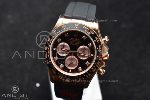 Daytona 126515 QF 1:1 Best Edition Black/RG Diamon...