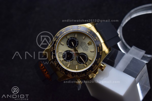 Daytona 126518 QF 1:1 Best Edition YG/Black Dial o...