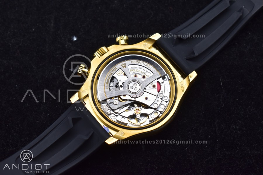 Daytona 126518 QF 1:1 Best Edition Black Dial on Oysterflex Strap SH4131 V6 (Weighted)