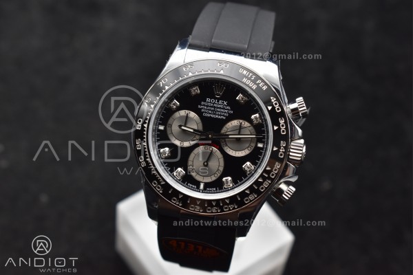 Daytona 126519 QF 1:1 Best Edition Black/Silver Di...