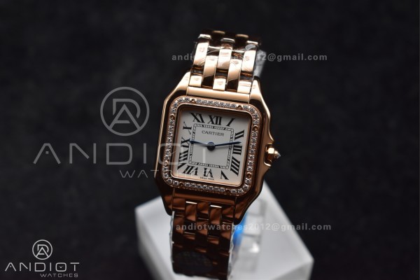 Panthère 27mm BVF 1:1 Best Edition RG White Dial ...