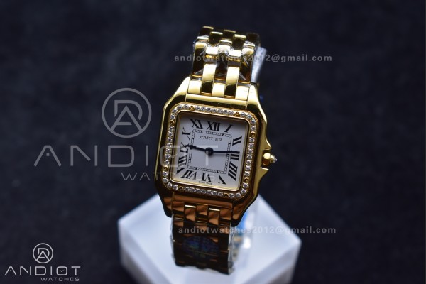 Panthère 27mm BVF 1:1 Best Edition YG White Dial ...