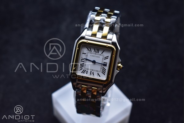 Panthère 27mm BVF 1:1 Best Edition SS/YG White Di...