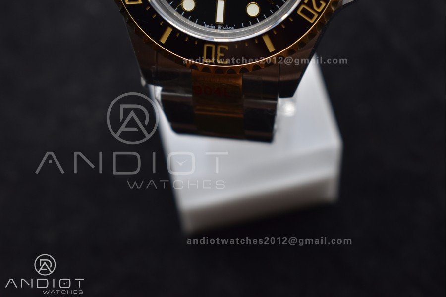 Sea-Dweller Two Tone SS/YG 126603 GMF Best Edition Black Dial on SS/YG Bracelet A2824 V3