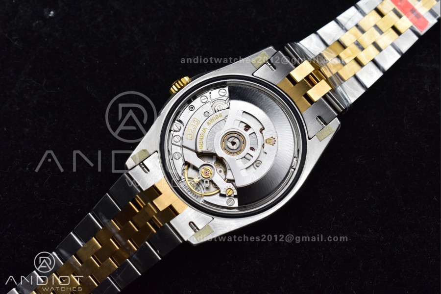 DateJust 36 SS/RG 126231 VSF 1:1 Best Edition 904L Steel Gray Dial Green Roman Marker on Jubilee Bracelet VS3235