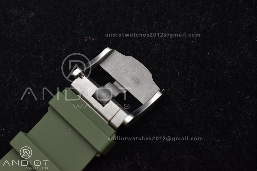 Royal Oak Offshore Diver 15720 SS APSF 1:1 Best Edition Green Dial on Green Rubber Strap A4308 Super Clone