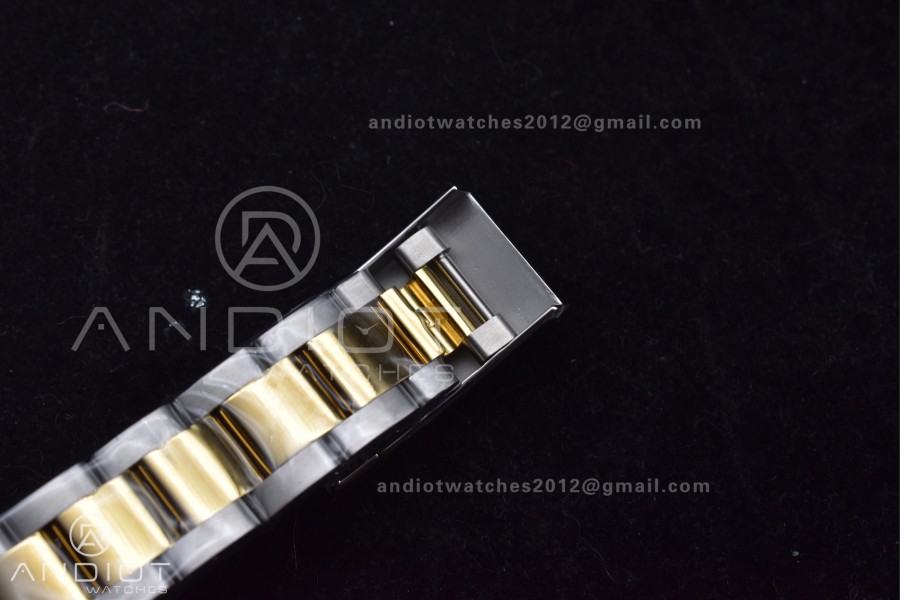 DateJust 41 126333 SS/YG GMF 1:1 Best Edition 904L Steel Gray Green Roman Dial on SS/YG Oyster Bracelet A2836