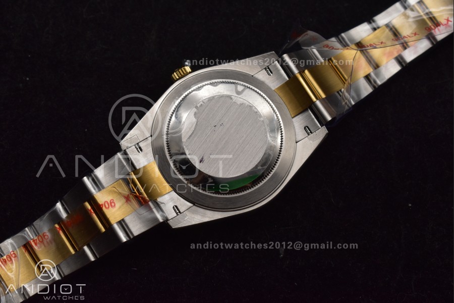 DateJust 41 126333 SS/YG GMF 1:1 Best Edition 904L Steel Gray Green Roman Dial on SS/YG Oyster Bracelet A2836