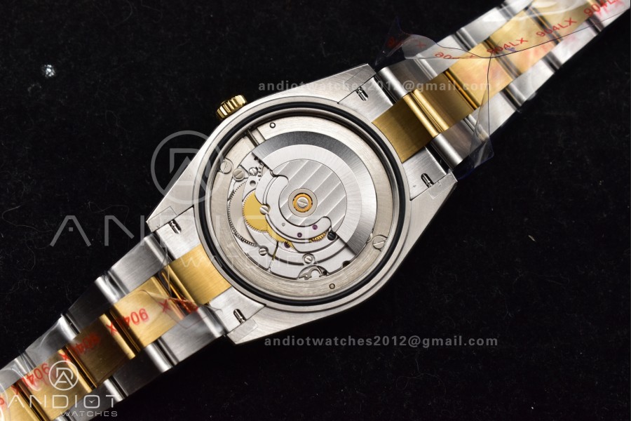 DateJust 41 126333 SS/YG GMF 1:1 Best Edition 904L Steel Gray Green Roman Dial on SS/YG Oyster Bracelet A2836