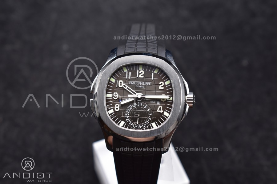 Aquanaut 5164A SS GRF Best Edition Gray Dial on Black Rubber Strap A324 V2