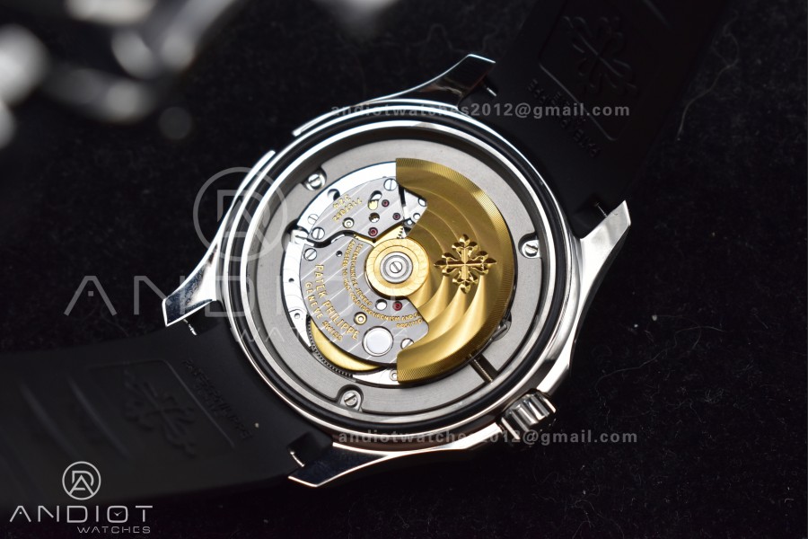 Aquanaut 5164A SS GRF Best Edition Gray Dial on Black Rubber Strap A324 V2