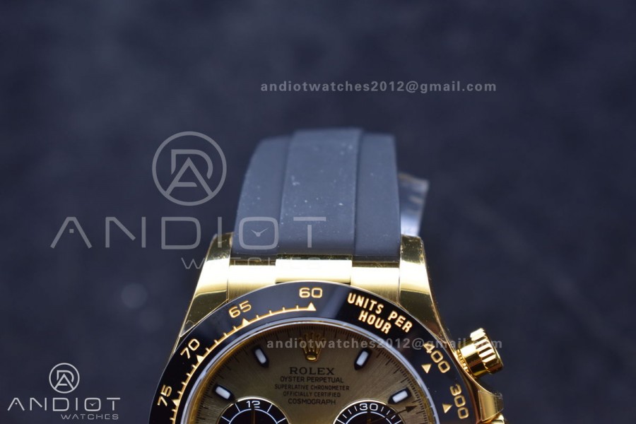 Daytona 116518 VSF 1:1 Best Edition 904L Steel YG Dial on Oyster flex Strap DD4130